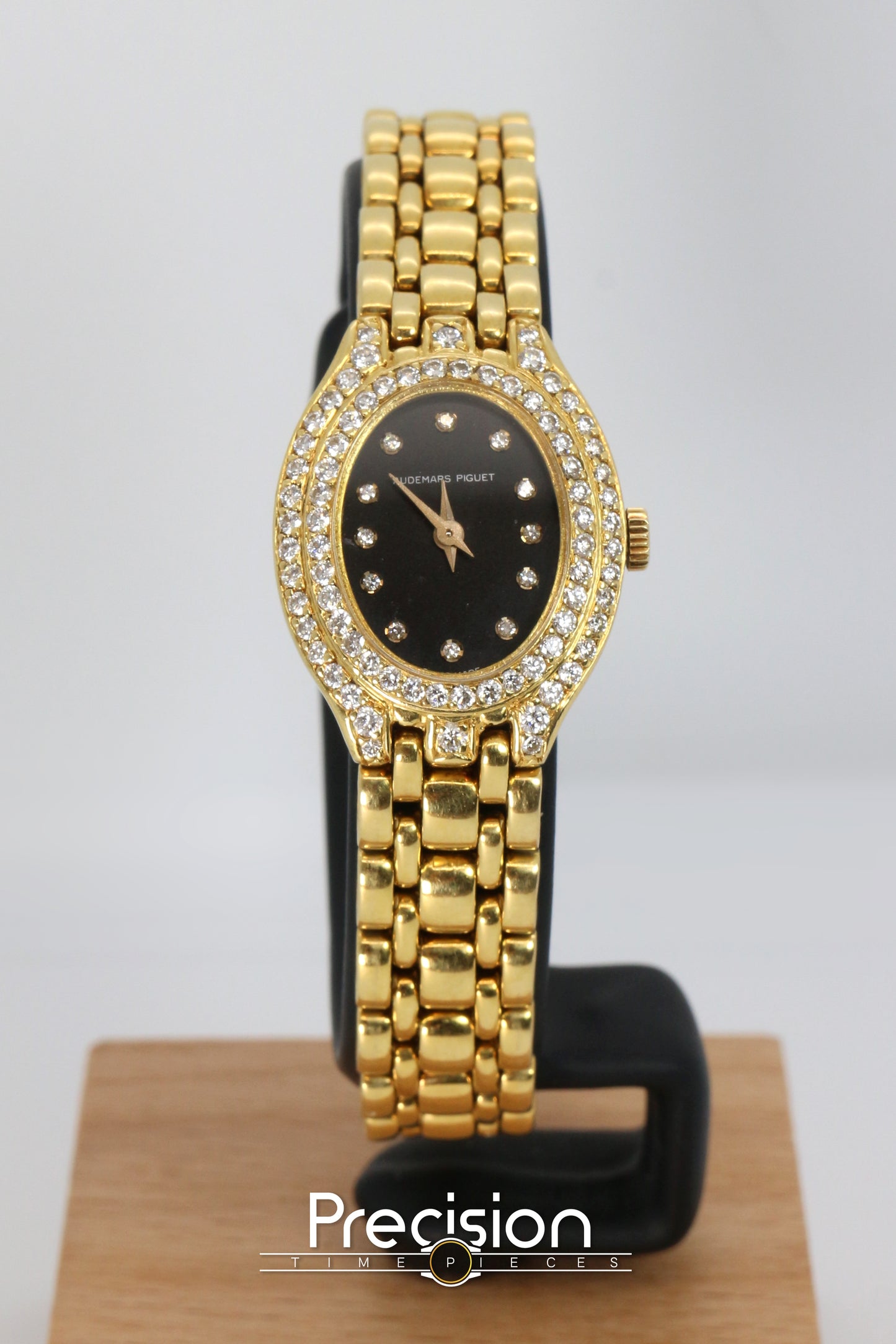 Audemars Piguet 18K Yellow Gold Factory Diamond Bezel & Dial
