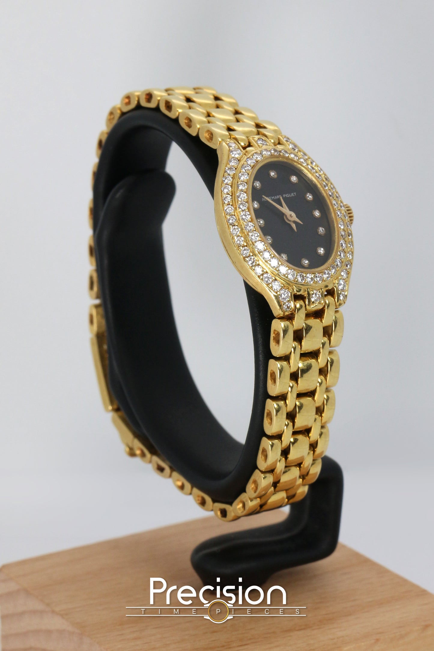 Audemars Piguet 18K Yellow Gold Factory Diamond Bezel & Dial