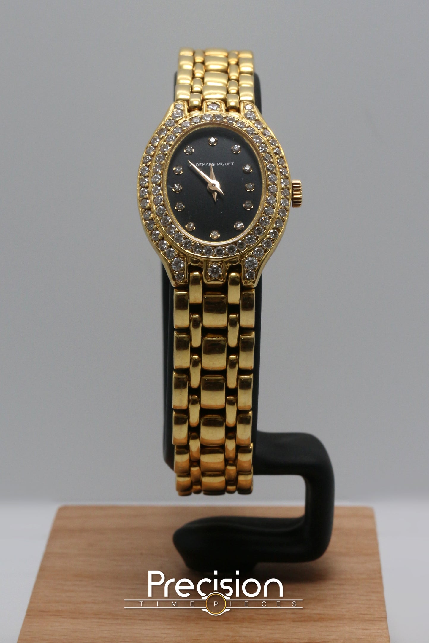 Audemars Piguet 18K Yellow Gold Factory Diamond Bezel & Dial