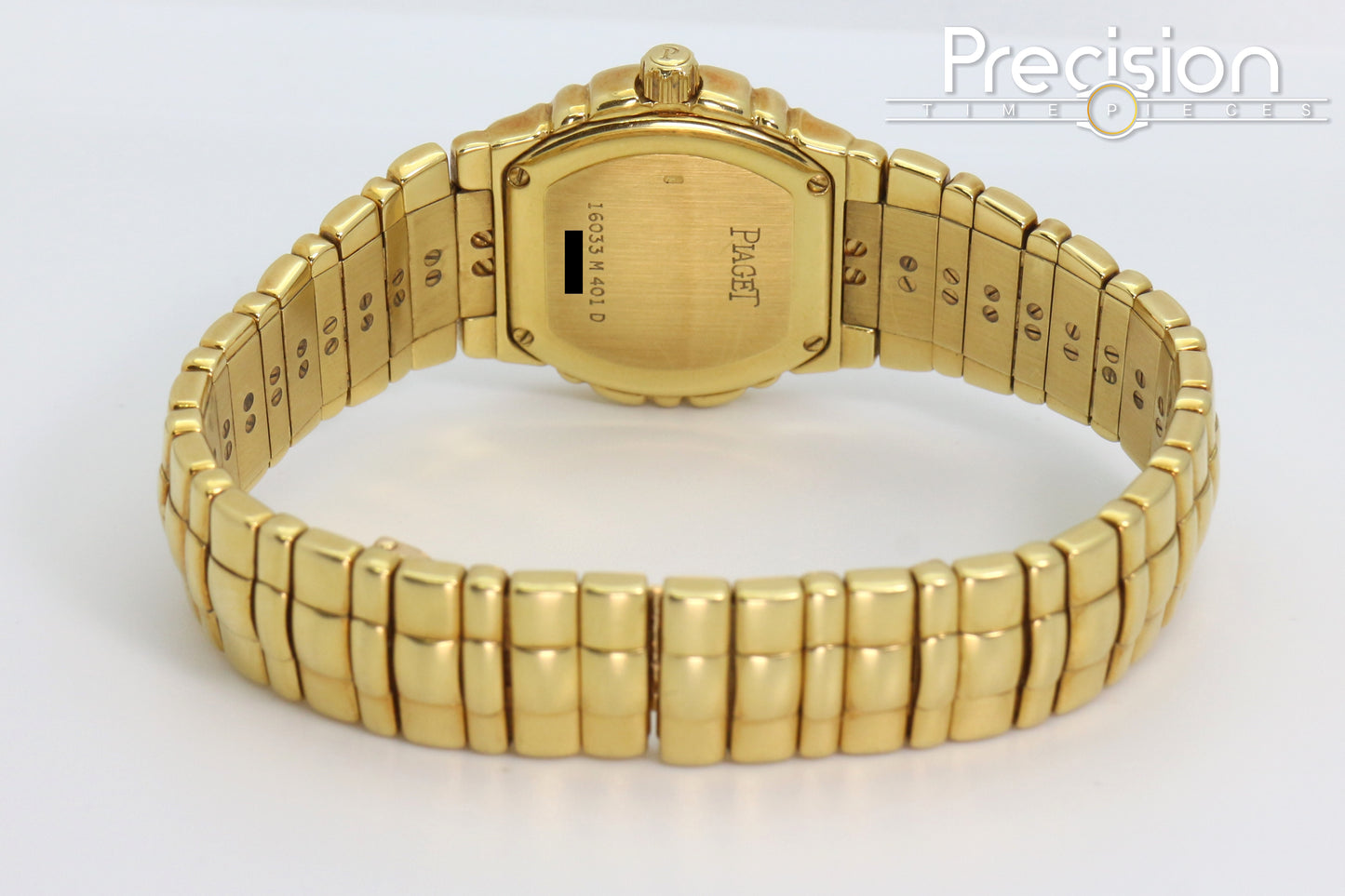 Piaget Tanagra Ref: 16033 M 401 D Quartz 33mm 18K Gold Lapis Dial