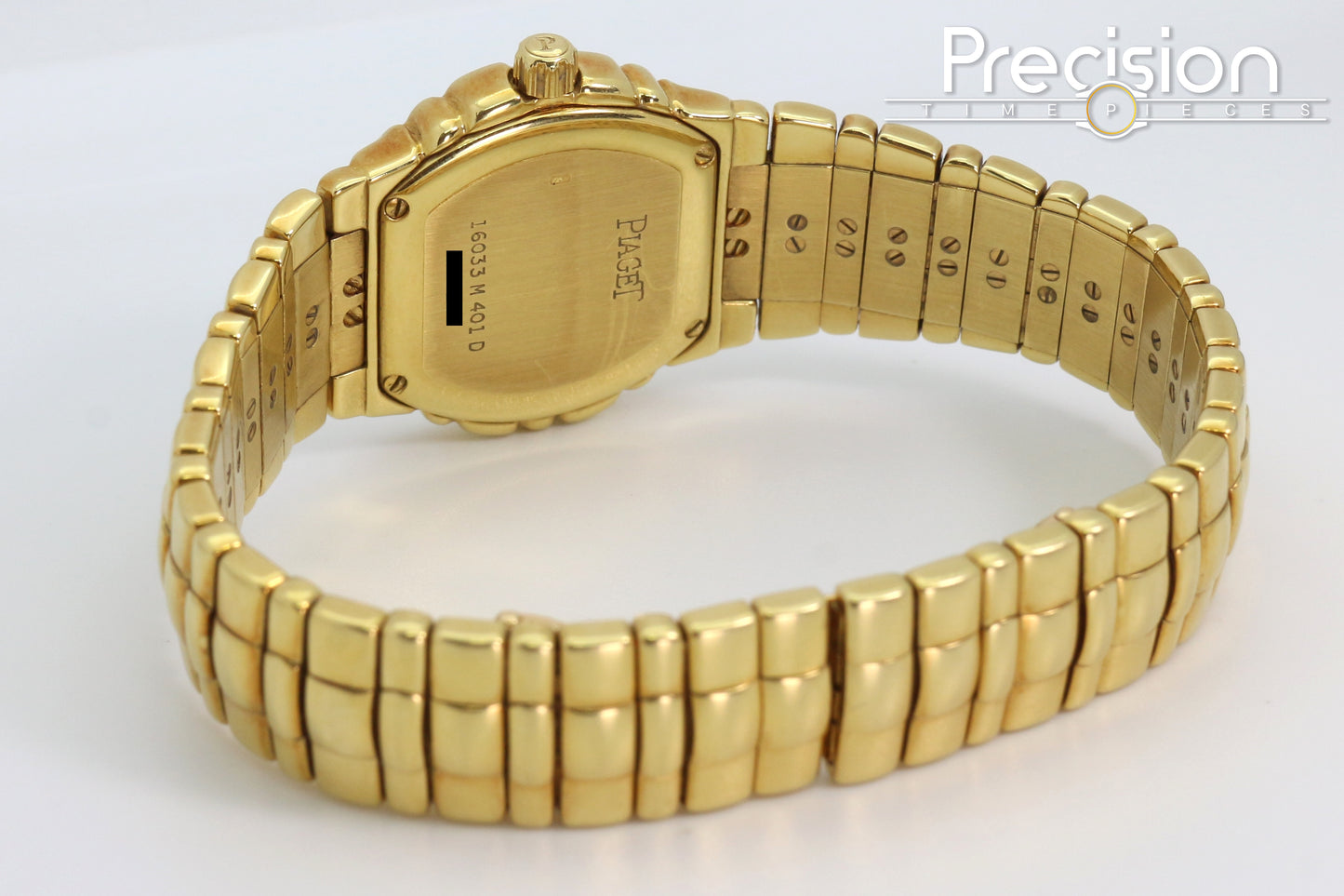 Piaget Tanagra Ref: 16033 M 401 D Quartz 33mm 18K Gold Lapis Dial
