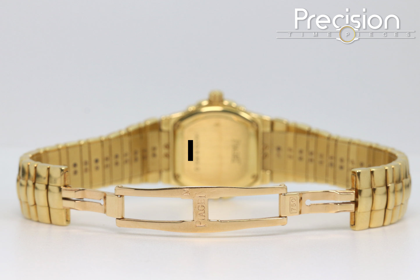 Piaget Tanagra Ref: 16033 M 401 D Quartz 33mm 18K Gold Lapis Dial