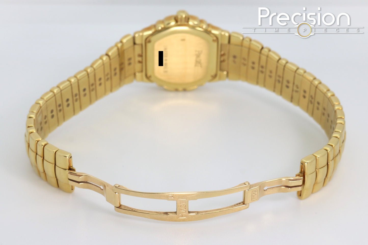 Piaget Tanagra Ref: 16033 M 401 D Quartz 33mm 18K Gold Lapis Dial