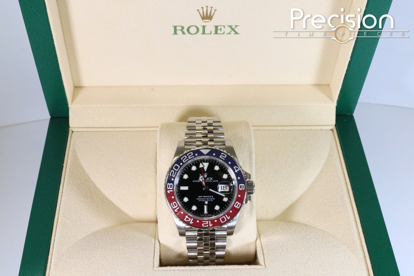 Rolex GMT-Master II Ref: 126710BLRO Full Set April 2020