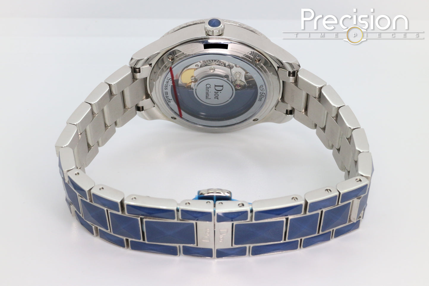 Dior Christal Ref: CD144517 Blue Mother of Pearl with Diamonds Dial 38mm