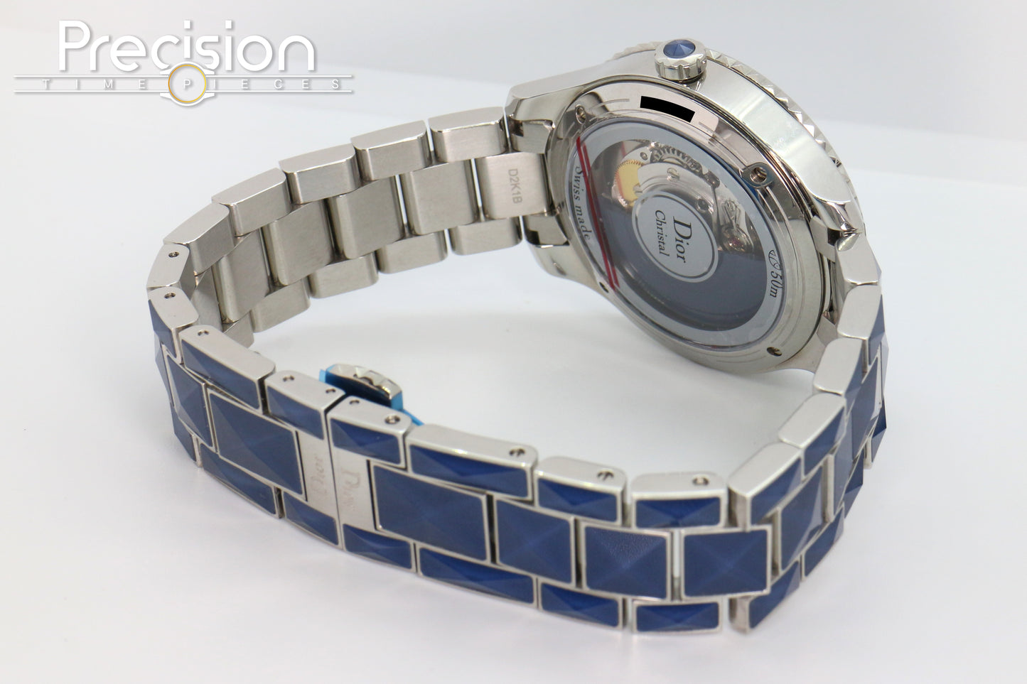 Dior Christal Ref: CD144517 Blue Mother of Pearl with Diamonds Dial 38mm