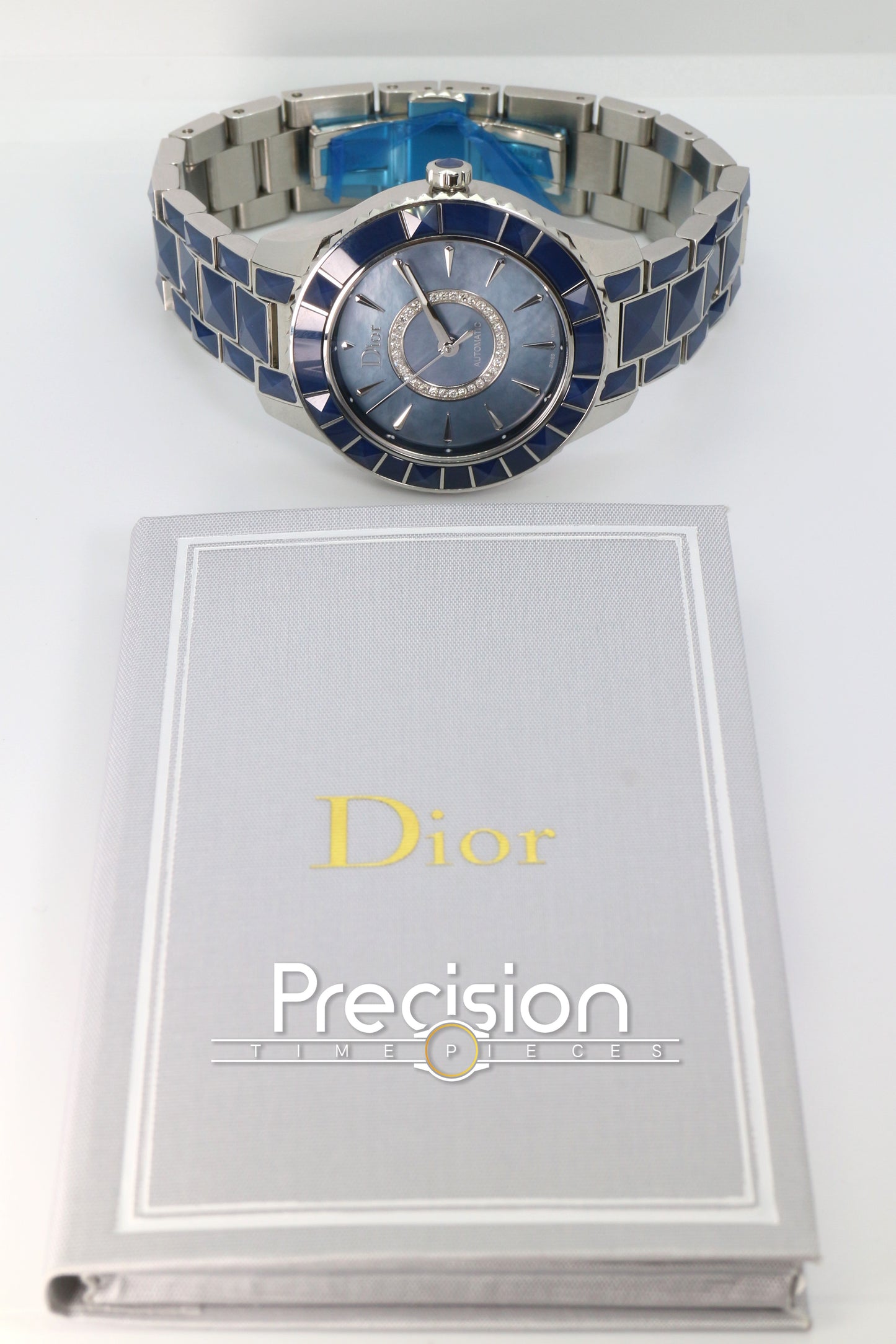 Dior Christal Ref: CD144517 Blue Mother of Pearl with Diamonds Dial 38mm