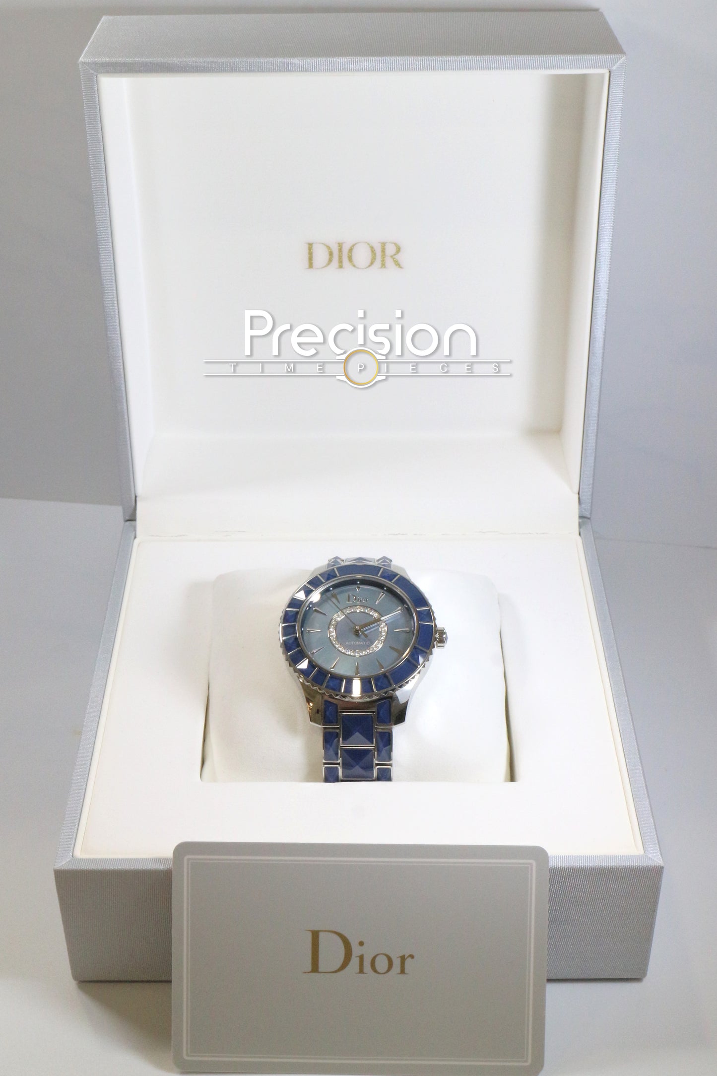 Dior Christal Ref: CD144517 Blue Mother of Pearl with Diamonds Dial 38mm