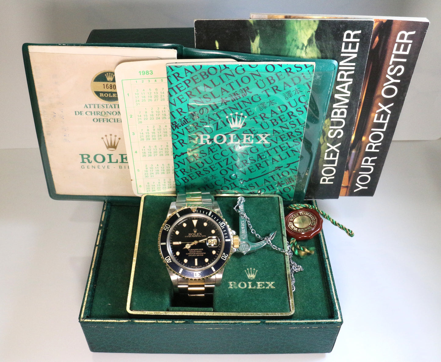 Rolex Ref: 16803 Rare Two-Tone Submariner Full Set