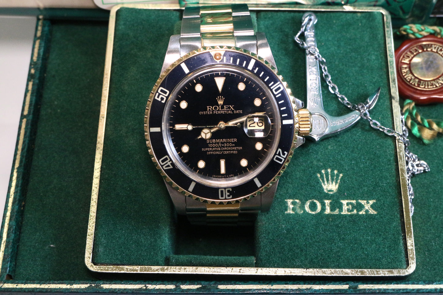 Rolex Ref: 16803 Rare Two-Tone Submariner Full Set