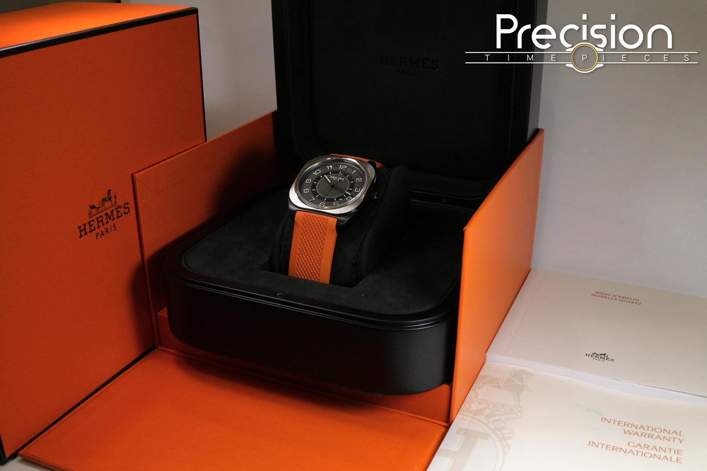 Hermès H08 Black DLC Titanium 39mm Full Set