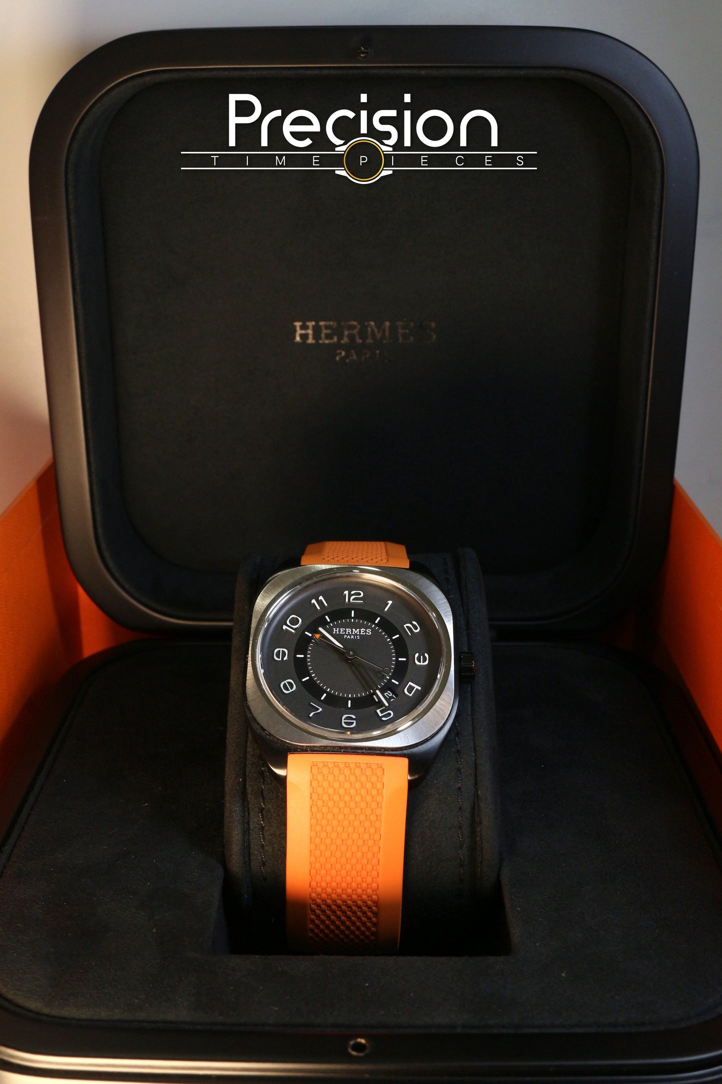 Hermès H08 Black DLC Titanium 39mm Full Set