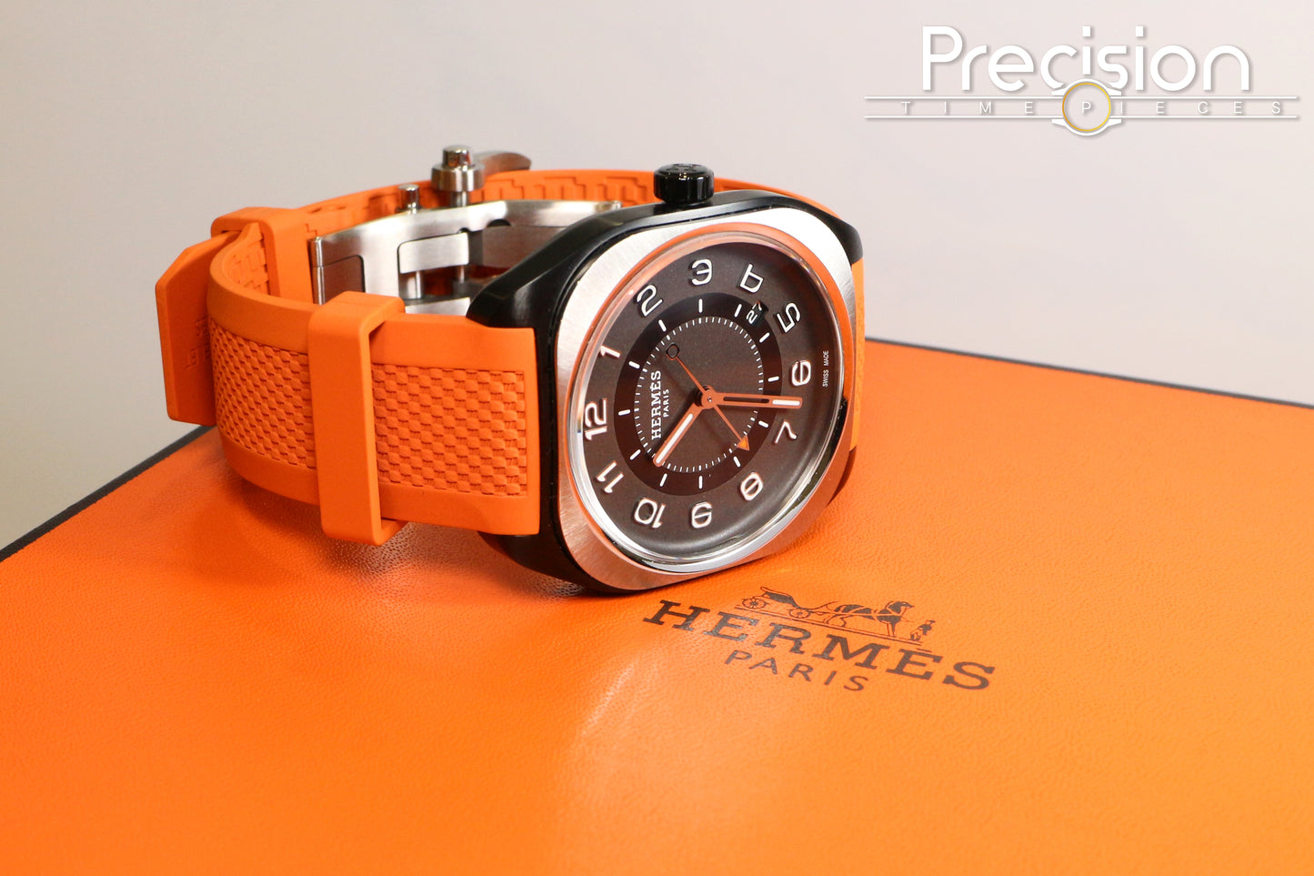 Hermès H08 Black DLC Titanium 39mm Full Set