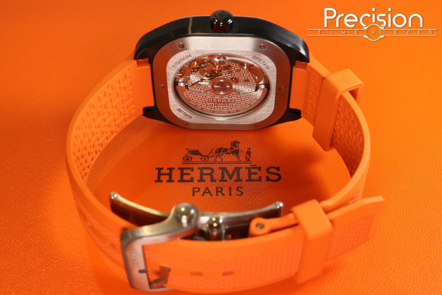 Hermès H08 Black DLC Titanium 39mm Full Set