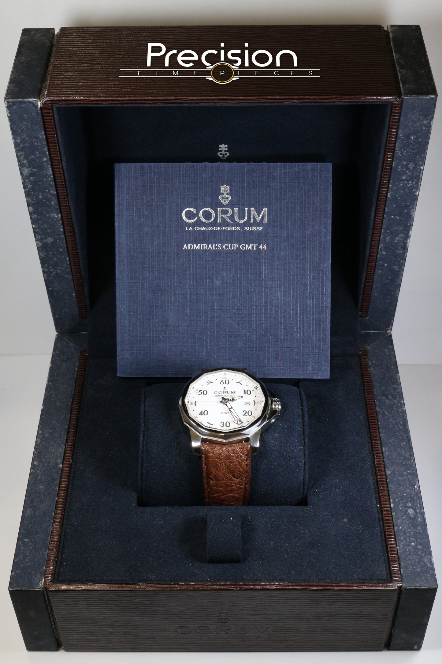 Corum Admiral's Cup GMT 44 White Dial Full Set