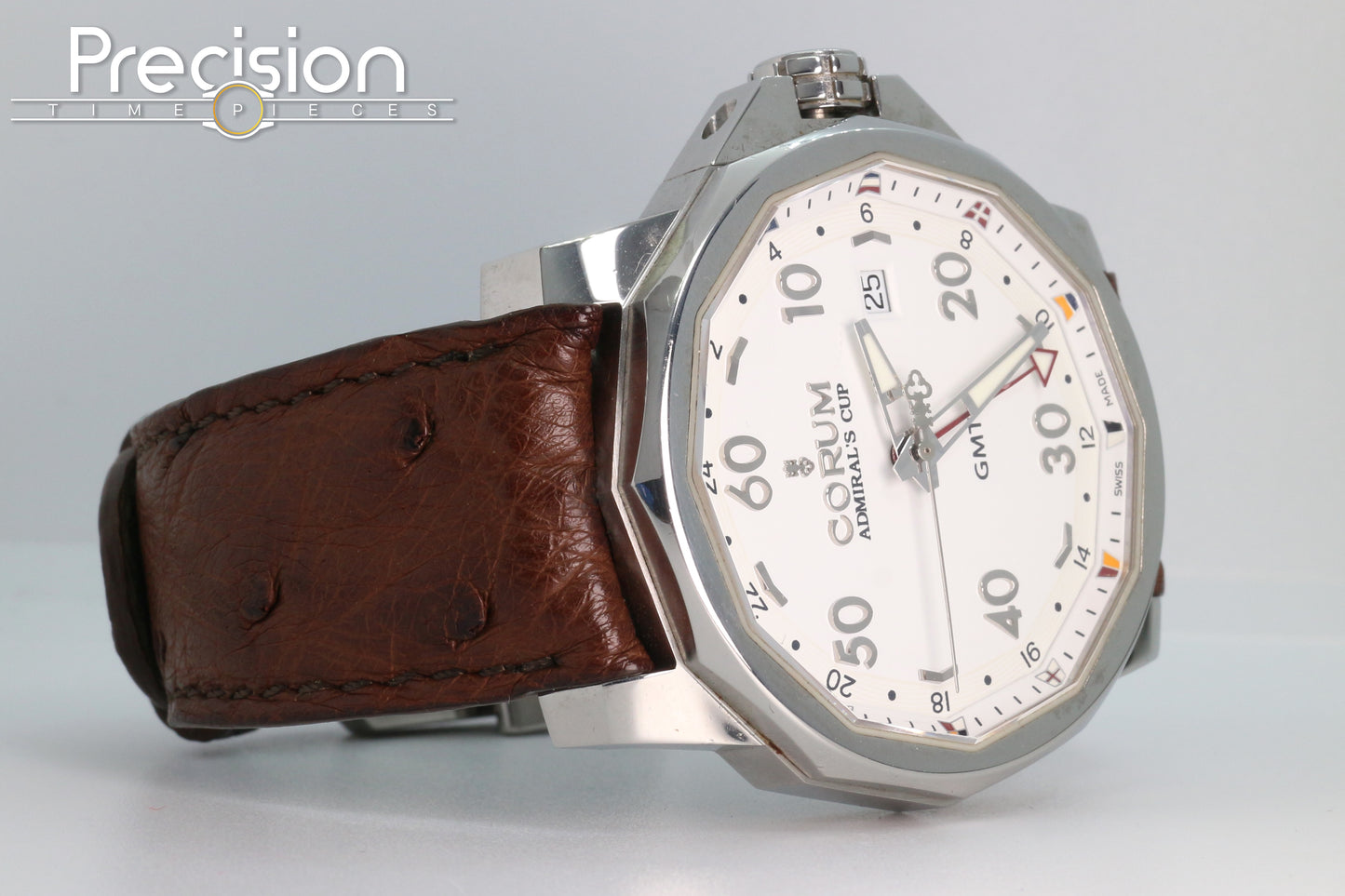 Corum Admiral's Cup GMT 44 White Dial Full Set