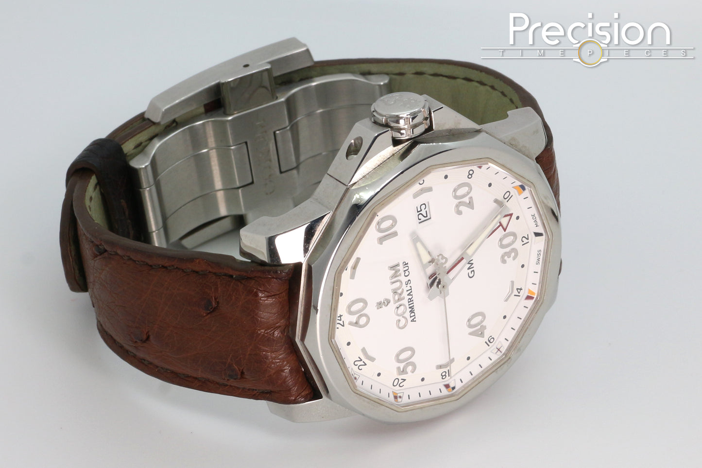 Corum Admiral's Cup GMT 44 White Dial Full Set
