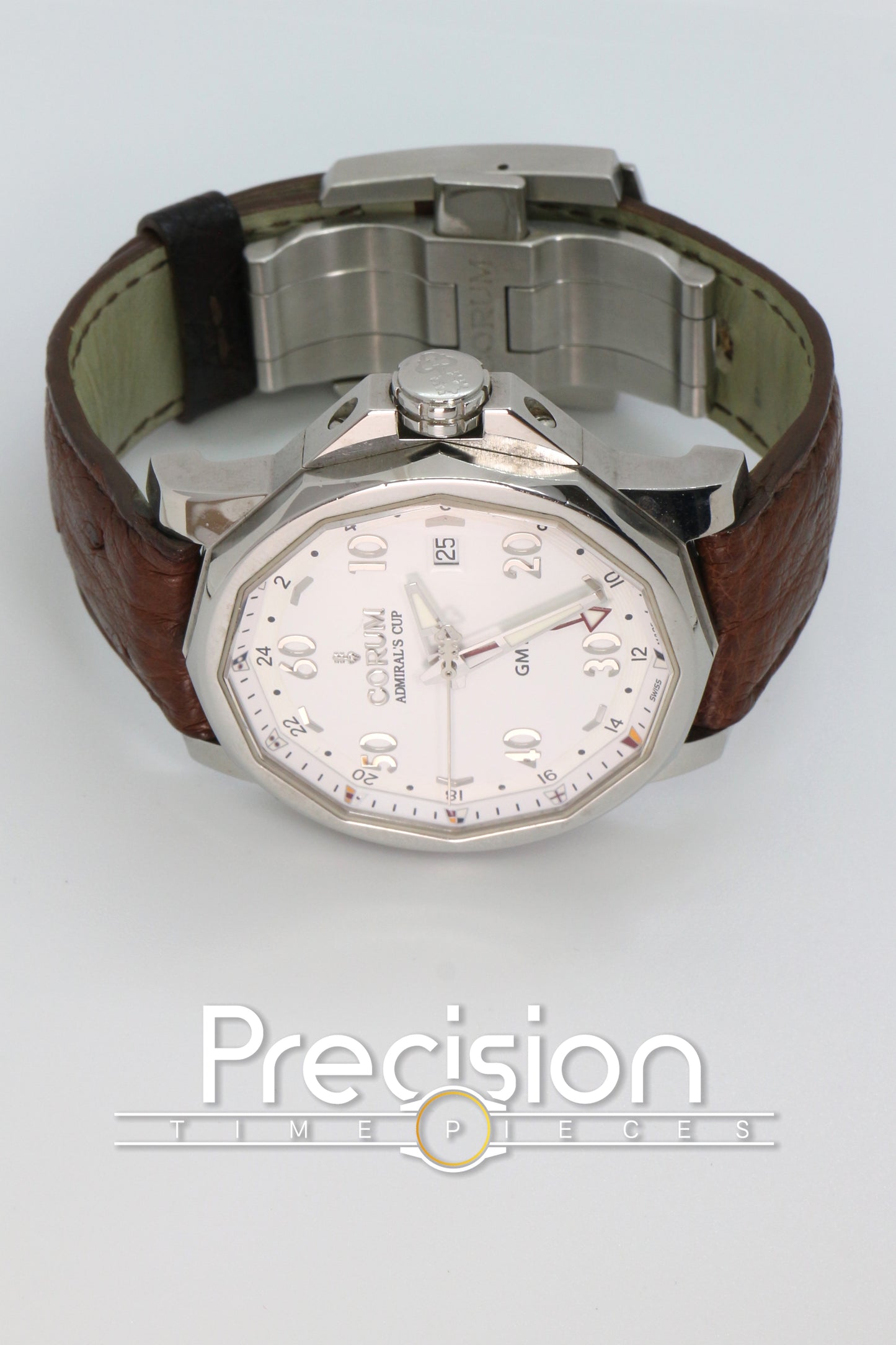 Corum Admiral's Cup GMT 44 White Dial Full Set