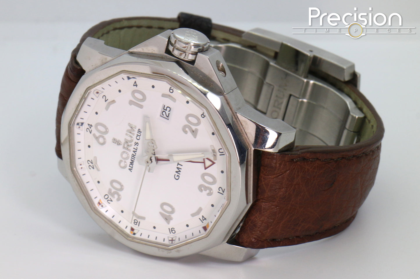 Corum Admiral's Cup GMT 44 White Dial Full Set