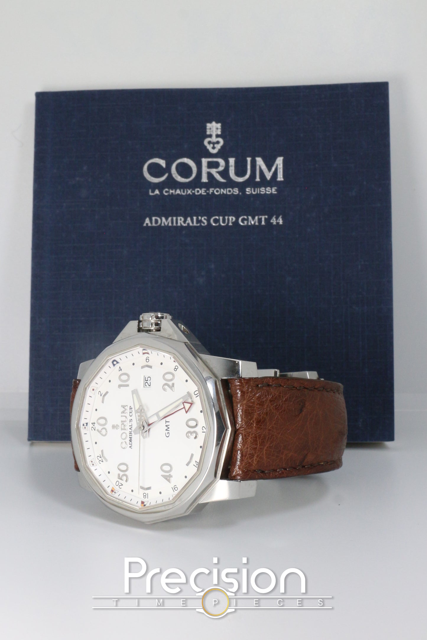 Corum Admiral's Cup GMT 44 White Dial Full Set