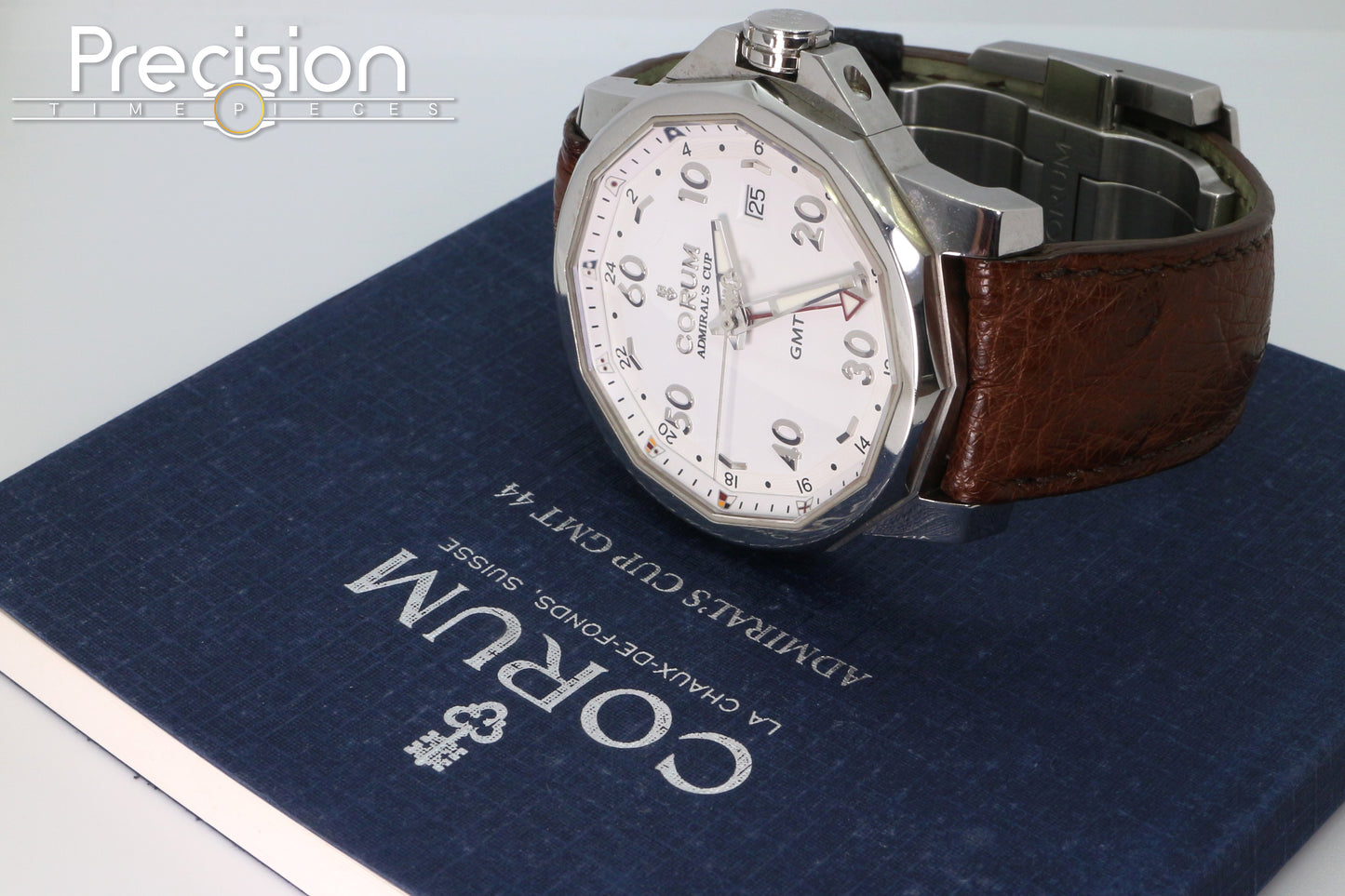 Corum Admiral's Cup GMT 44 White Dial Full Set
