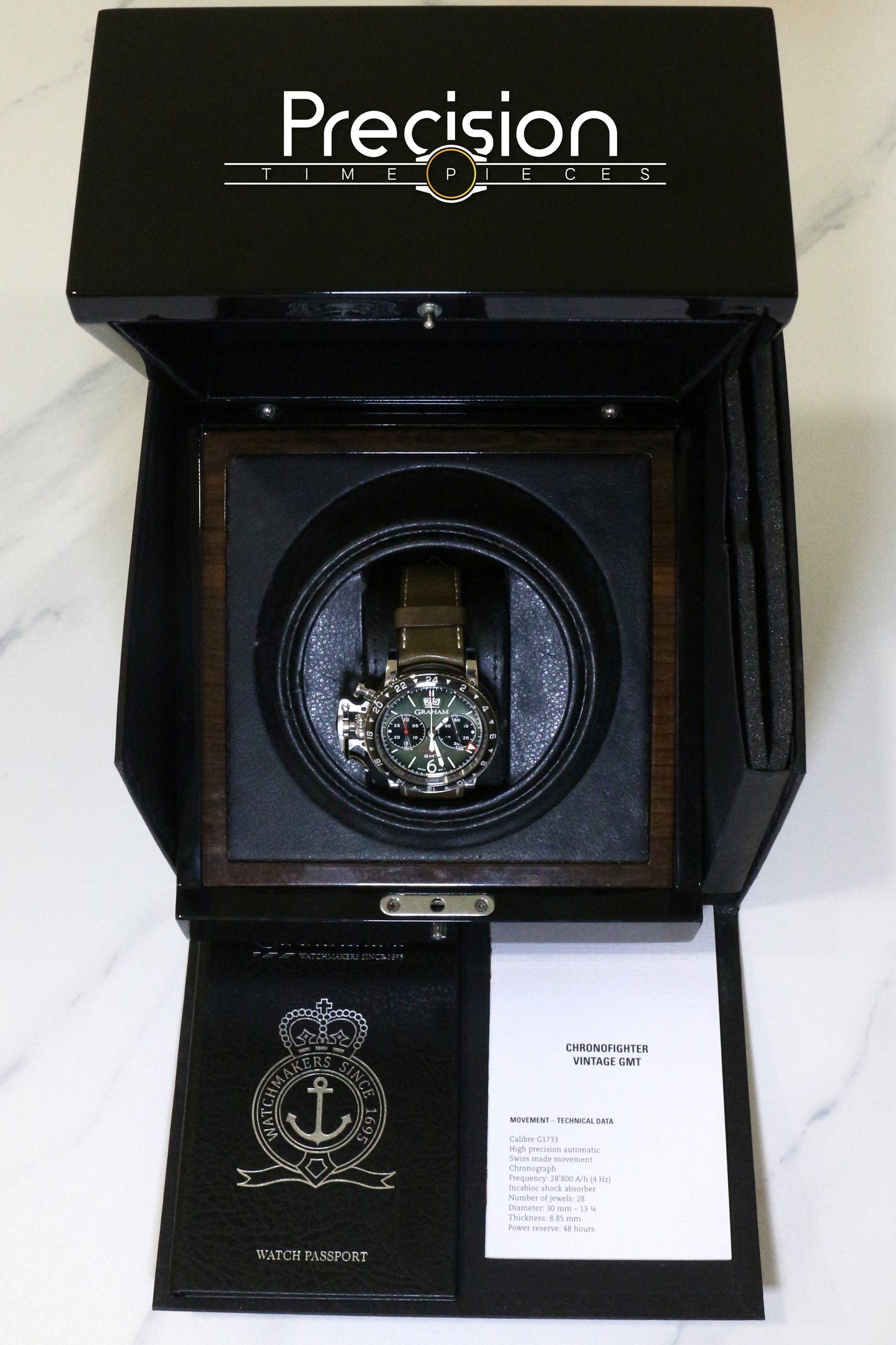 Graham Chronofighter Vintage GMT 44mm Ref: 2CVBC.G01A
