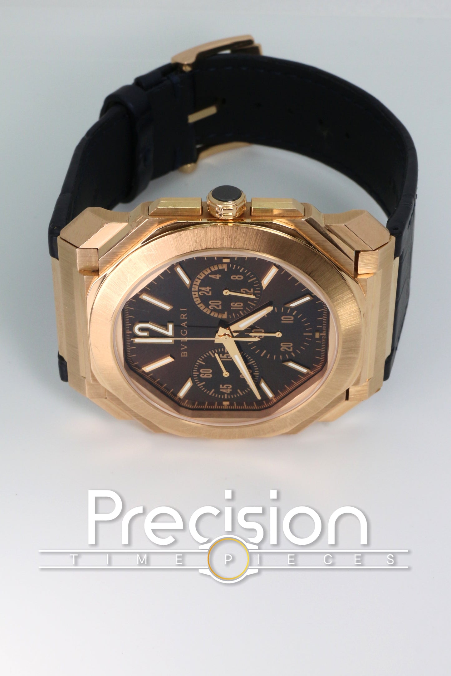 Bvlgari Octo Finissimo Chronograph GMT Ref: 103468 18K Rose Gold