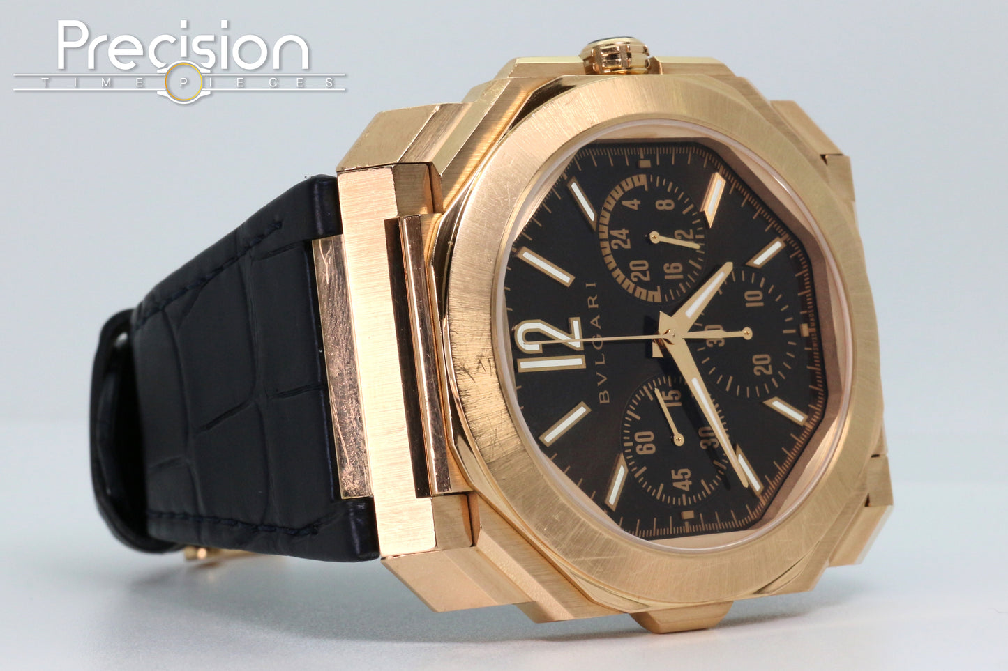 Bvlgari Octo Finissimo Chronograph GMT Ref: 103468 18K Rose Gold