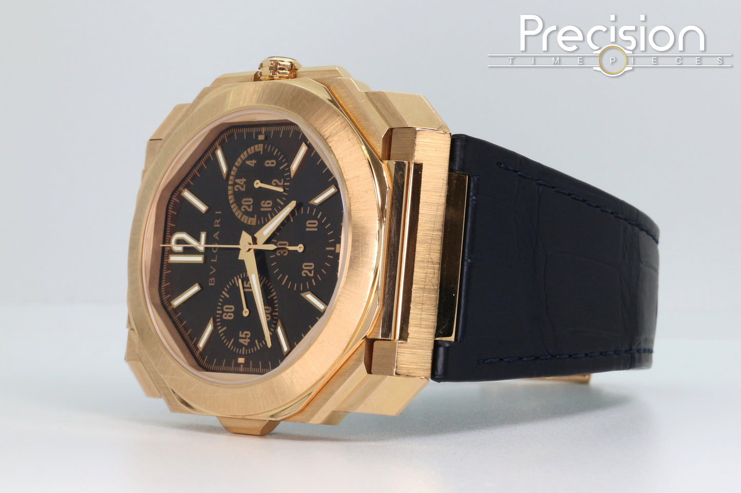 Bvlgari Octo Finissimo Chronograph GMT Ref: 103468 18K Rose Gold