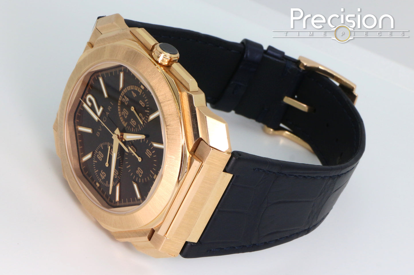 Bvlgari Octo Finissimo Chronograph GMT Ref: 103468 18K Rose Gold