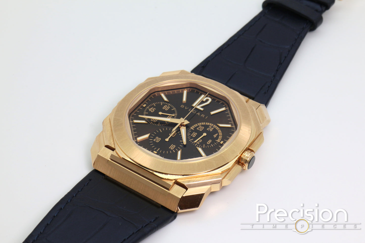 Bvlgari Octo Finissimo Chronograph GMT Ref: 103468 18K Rose Gold