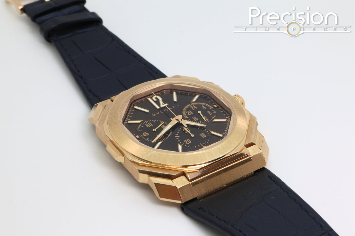 Bvlgari Octo Finissimo Chronograph GMT Ref: 103468 18K Rose Gold