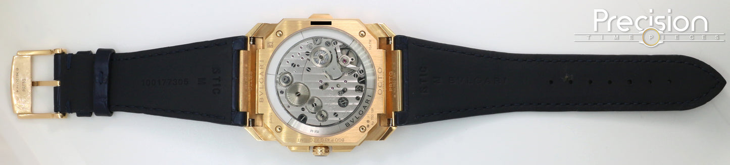 Bvlgari Octo Finissimo Chronograph GMT Ref: 103468 18K Rose Gold