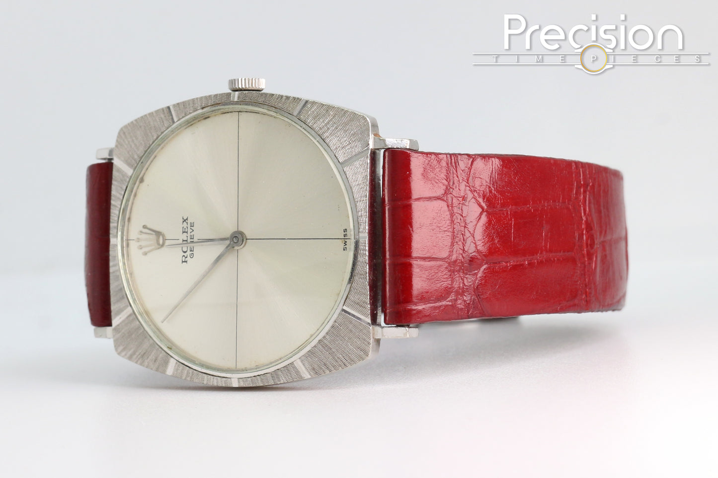 Rolex Cellini Ref: 3726 🔥Rare🔥Silver Crosshair Dial 29mm White Gold