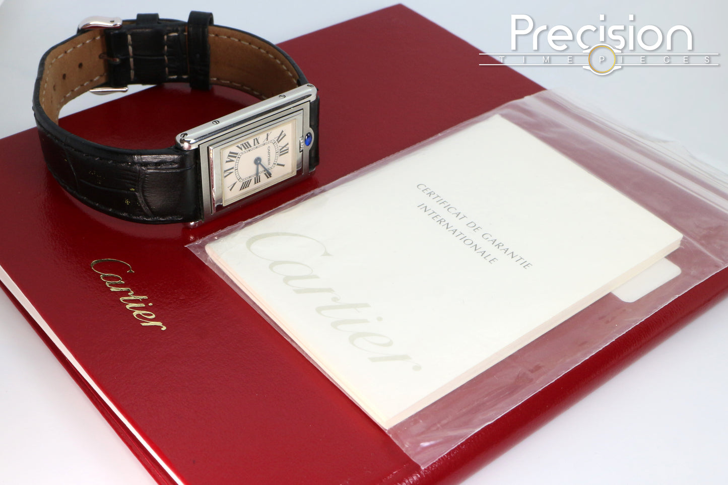 Cartier Tank Basculante Ref: 2405 Quartz 25mm Full Set