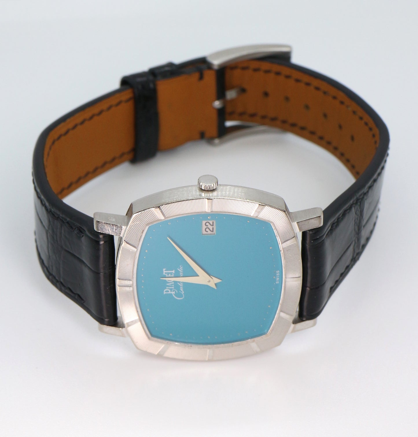 Piaget Rare “Tiff & Co.”-Coloured (“Stella”) Lacquered Dial 18K White Gold