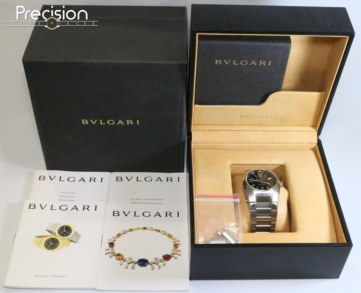 Bvlgari Ergon Ref: EG355 35mm Automatic Full Set