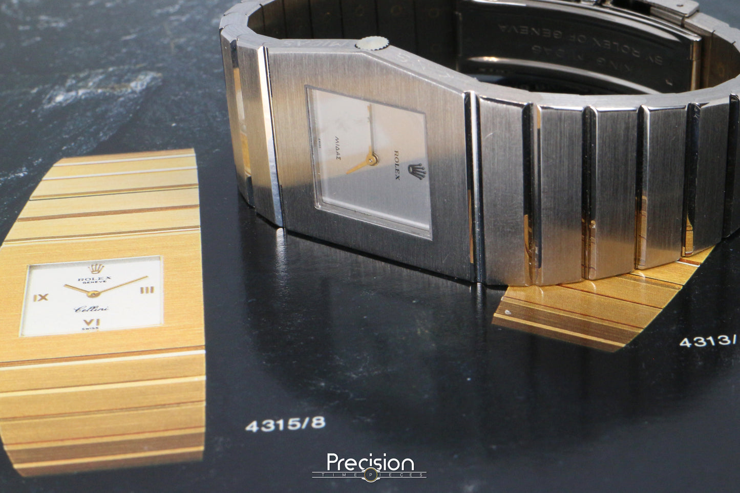 Rolex King Midas Ref: 3580/9 RSC Serviced 28mm Rare 18K White Gold