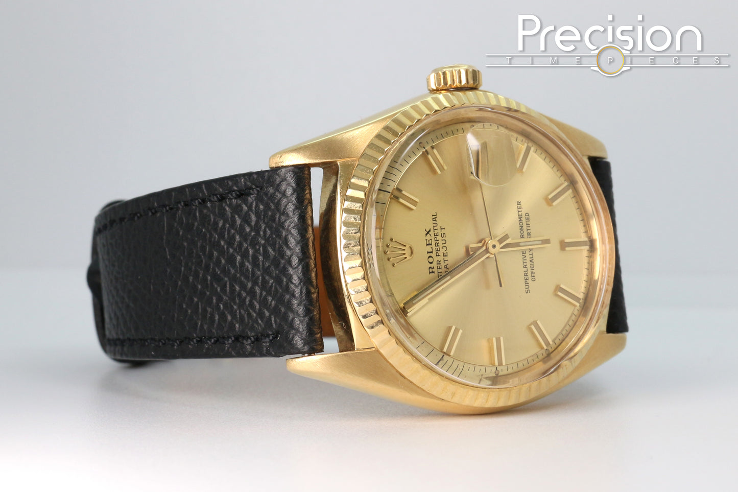 Rolex Datejust “Wide Boy” Ref: 1601 18K Yellow Gold 36mm