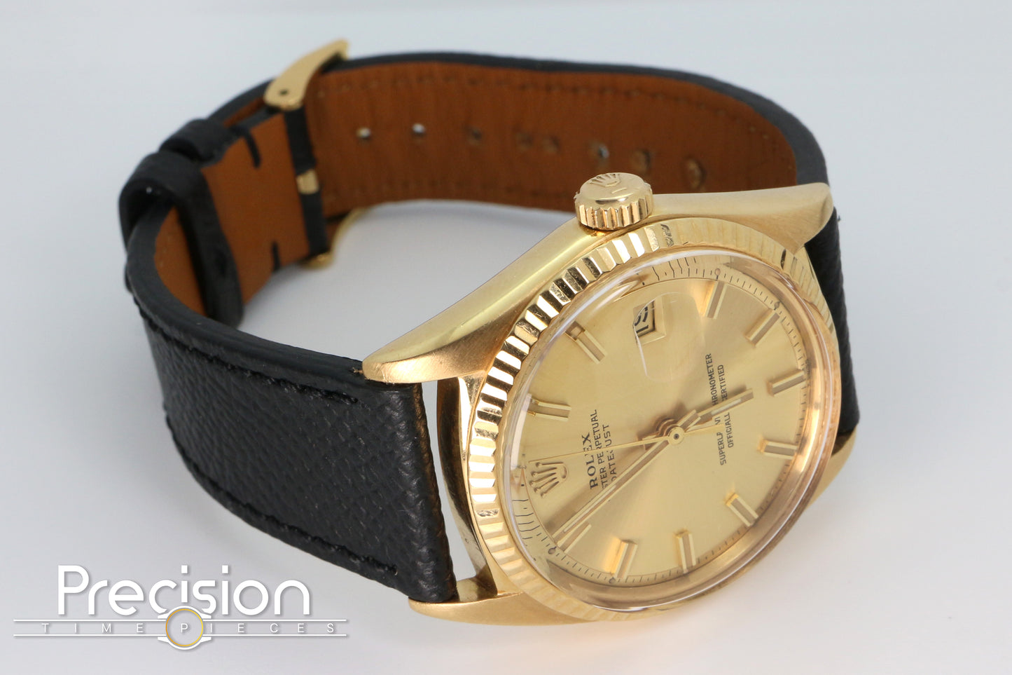 Rolex Datejust “Wide Boy” Ref: 1601 18K Yellow Gold 36mm