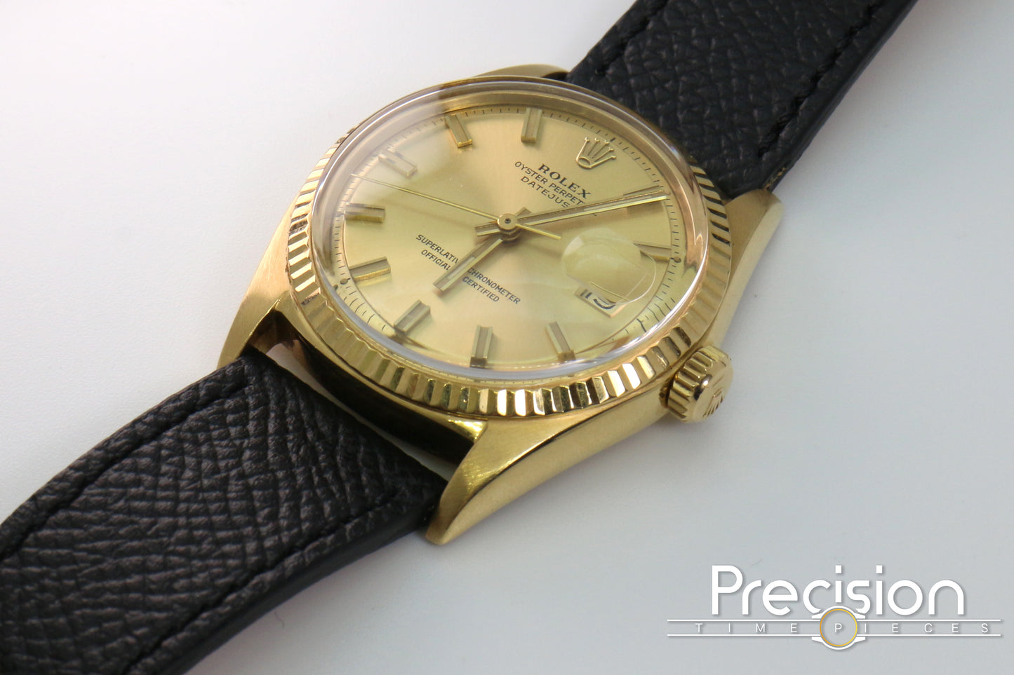 Rolex Datejust “Wide Boy” Ref: 1601 18K Yellow Gold 36mm