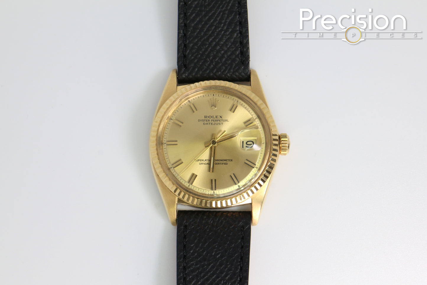 Rolex Datejust “Wide Boy” Ref: 1601 18K Yellow Gold 36mm