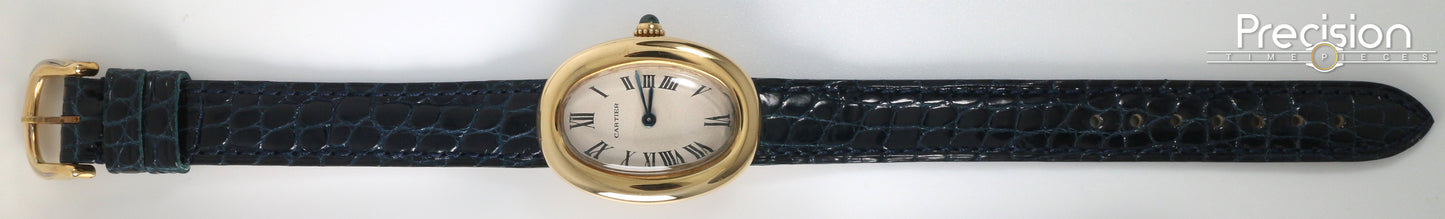 Cartier Baignoire Ref: 866044 Quartz 31mm 18K Yellow Gold