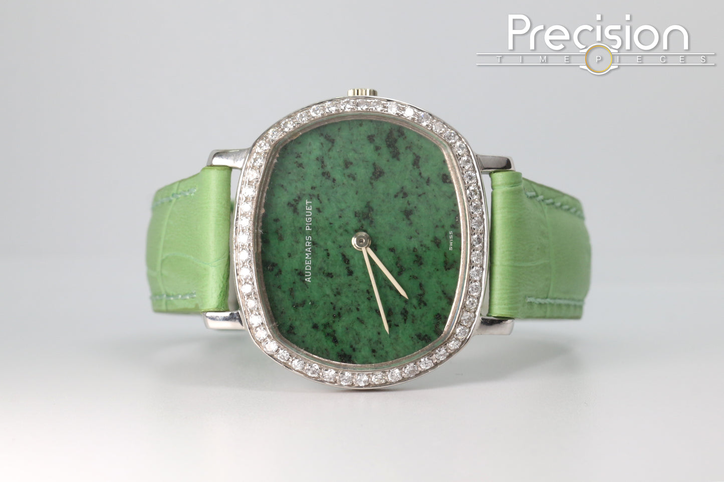 Audemars Piguet Jade-Green Dial Manual Wind 32mm 18K White Gold