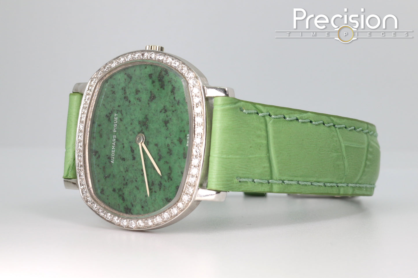 Audemars Piguet Jade-Green Dial Manual Wind 32mm 18K White Gold
