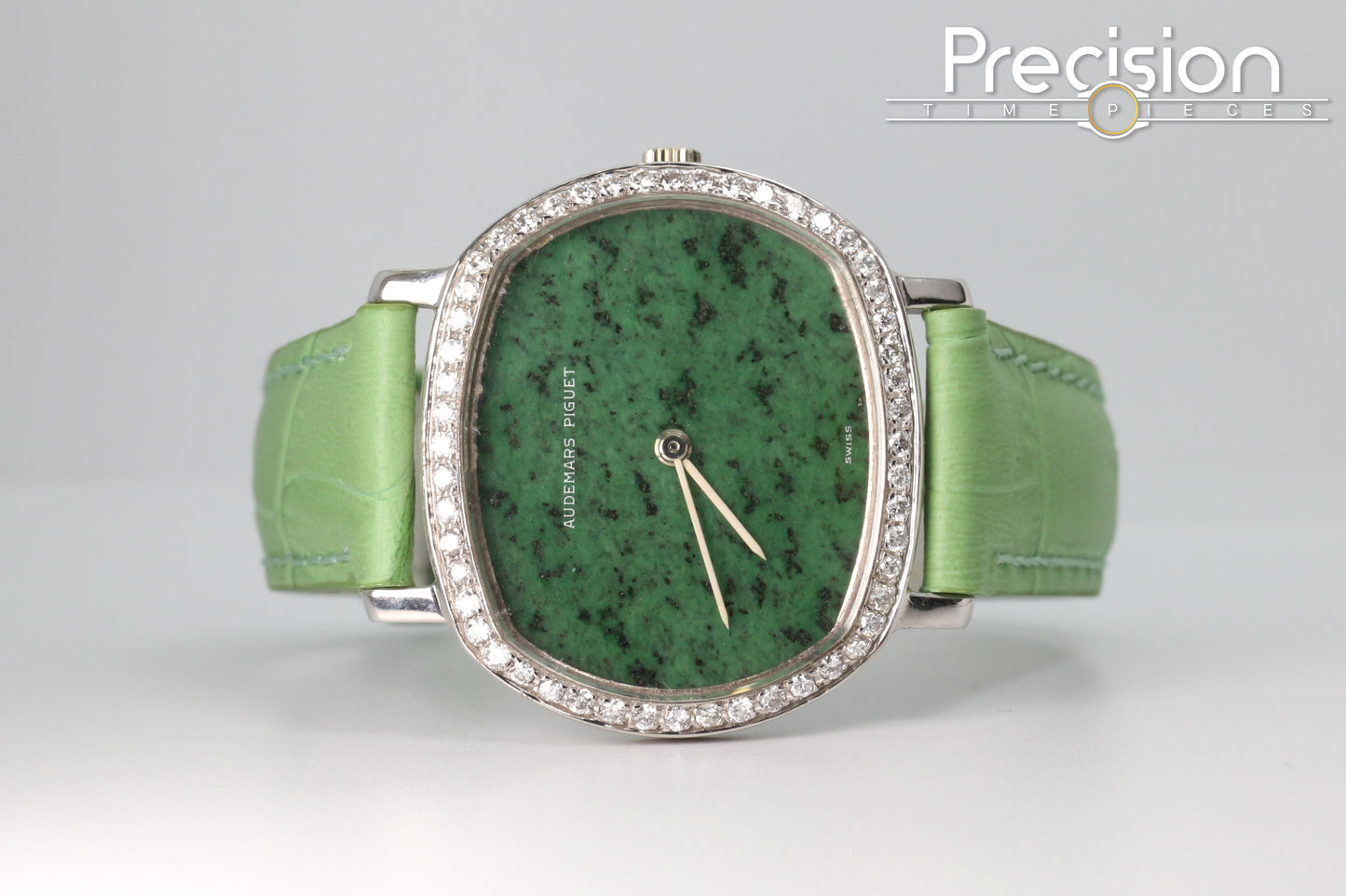Audemars Piguet Jade-Green Dial Manual Wind 32mm 18K White Gold
