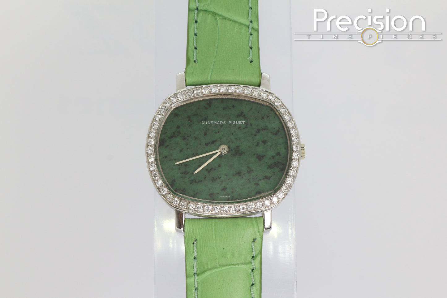 Audemars Piguet Jade-Green Dial Manual Wind 32mm 18K White Gold