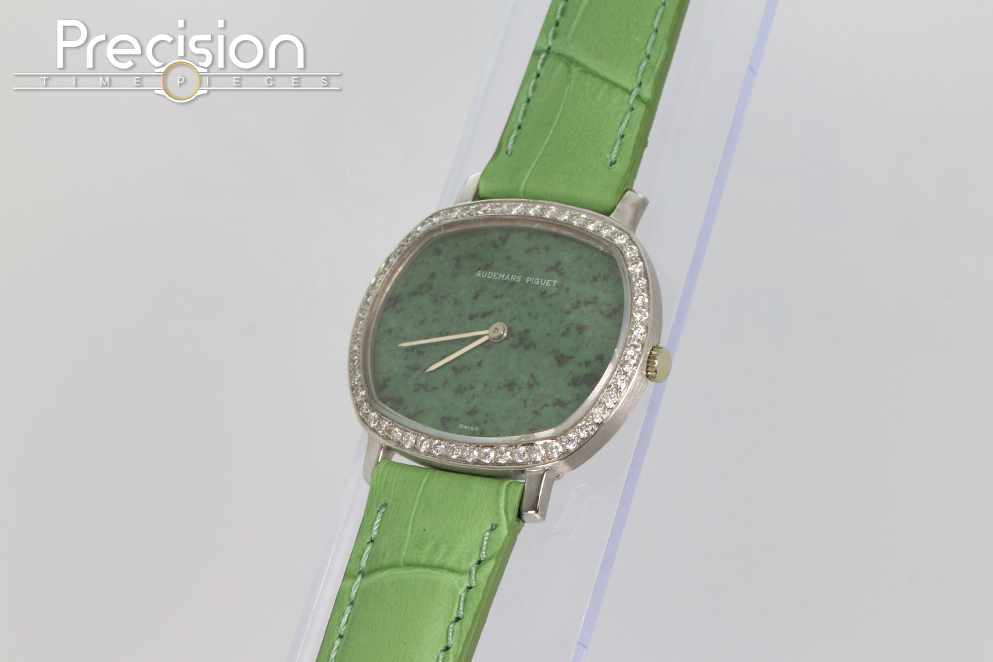 Audemars Piguet Jade-Green Dial Manual Wind 32mm 18K White Gold