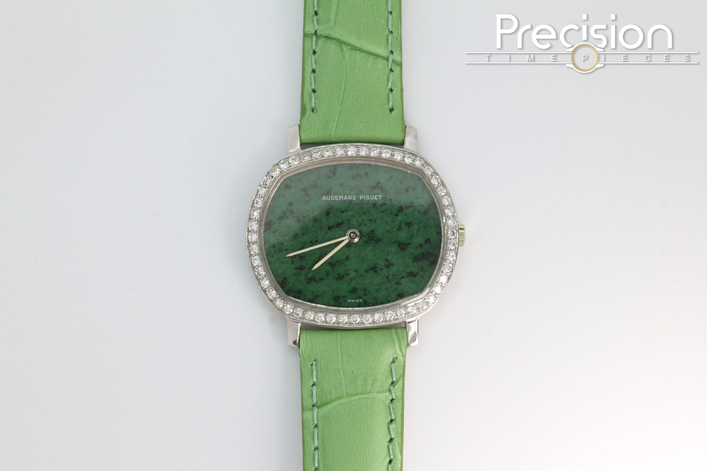 Audemars Piguet Jade-Green Dial Manual Wind 32mm 18K White Gold