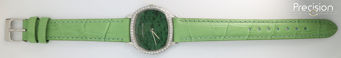 Audemars Piguet Jade-Green Dial Manual Wind 32mm 18K White Gold